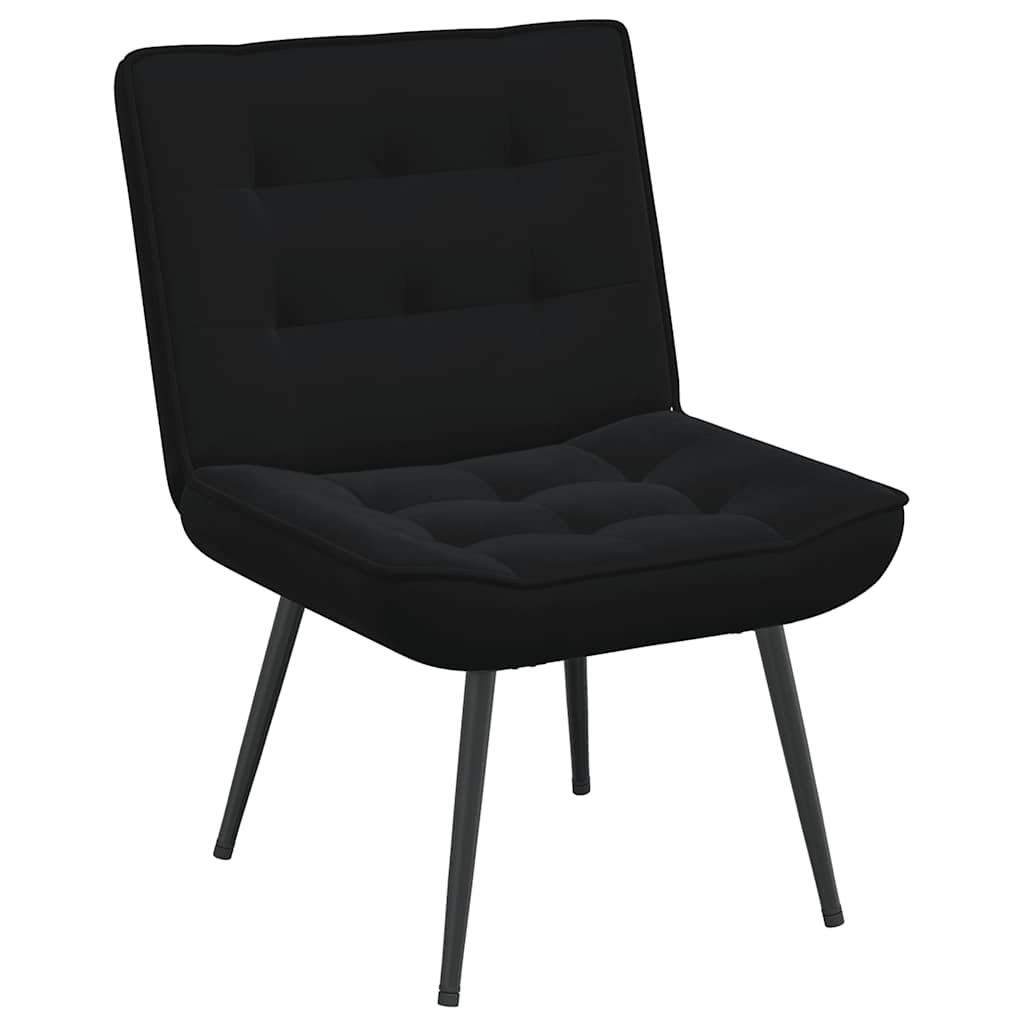 Relax Armchair In Black 64 X 74 X 84 Cm Velvet