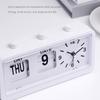 Electronic Manual Page-flipping Calendar Clock Date Week Table Clock  For Living Room