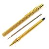 Great Cartier Ballpoint pen Must de Cartier Trinity Wave Pattern Twist Type gold Used