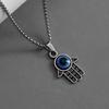 New Fashion Hand of Fatima Devil's Eye Necklace Hip-Hop Feeling Jewelry