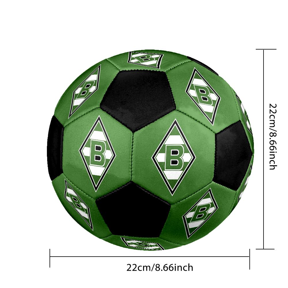 Borussia Indoor Soccer Ball Colorful Machine Stitched PVC Size 5 Team Training Competition Ready Durable High-Bounce Cool Sports Gift