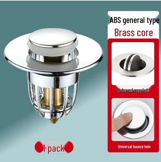 

Универсальная всплывающая пробка для слива без запаха для умывальника