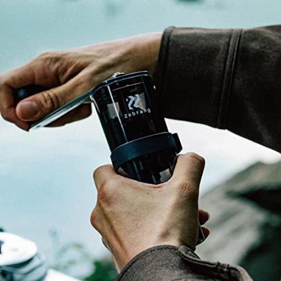 Zebrang ZB-HCM-2B Hand Coffee Grinder, Washable, for Outdoor Camping, 2 Cups