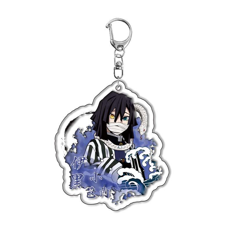 Demon Slayer Kimetsu Yaiba Kamado Tanjiro Nezuko Acrylic Keychain Anime Merchandise Cross Border Ready Stock no Carry Mini Lightweight Portable Cute