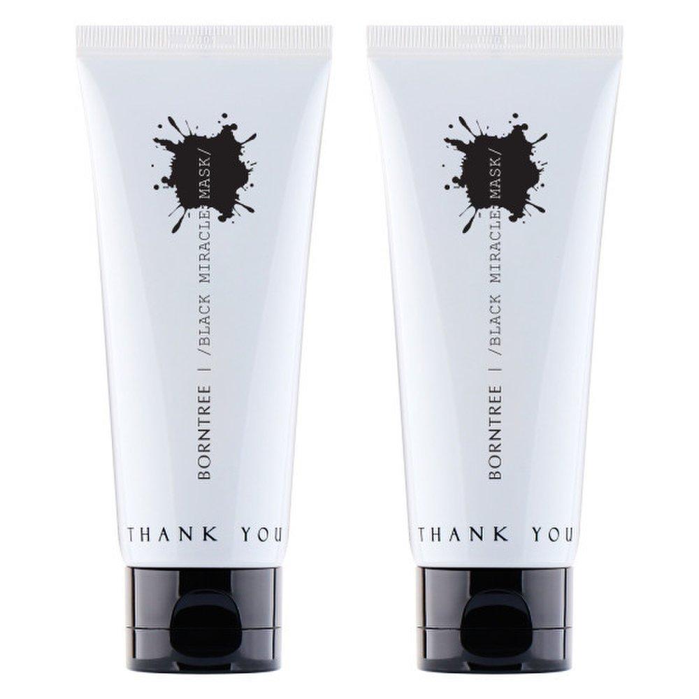 

BORNTREE Black Miracle Mask 2x Омертвевшая кожа Черная точка Пор Маска 100 мл