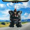 Pandantiv pentru Mașină cu Lanț Metalic Design Dansul Leului Material Plusat Breloc Farmec Mașină Accesoriu Geantă Decorațiune Norocoasă