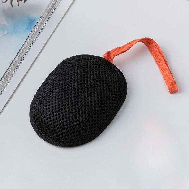 

Bath Cleaning Foam Net Double Sided Oval Soap Bag Matte Sponge Bathroom Net Soap Bag Bath and Rubbing Artifact чорний