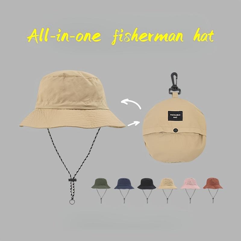 Unisex Quick-drying Outdoor Hat Foldable and Breathable Suitable for Casual Wear Bucket Hat Fishing Outdoor Travel