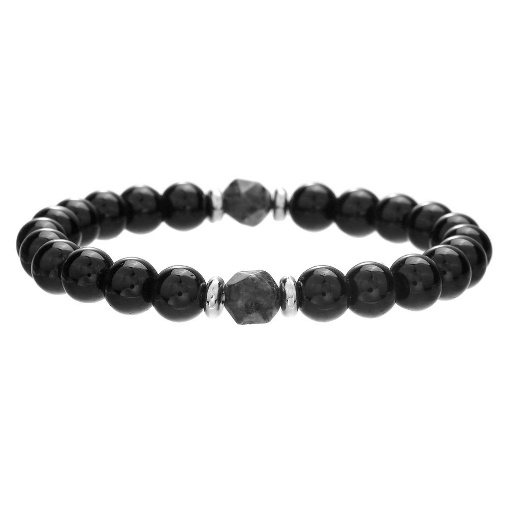 Natural Stone Elastic Bracelet: 8mm Aventurine, Tiger Eye, Amethyst, Garnet Beads