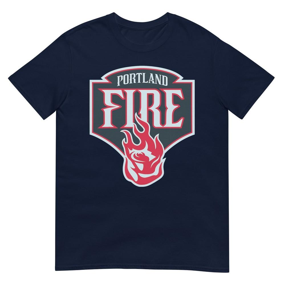 Wnba Portland Fire Logo Shield Crest Emblem TShirt S