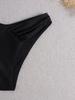 2026 European & American Black Triangle Underwear High & Low Waist New Style Hot Spring Seaside Swim Trunks Swimsuit