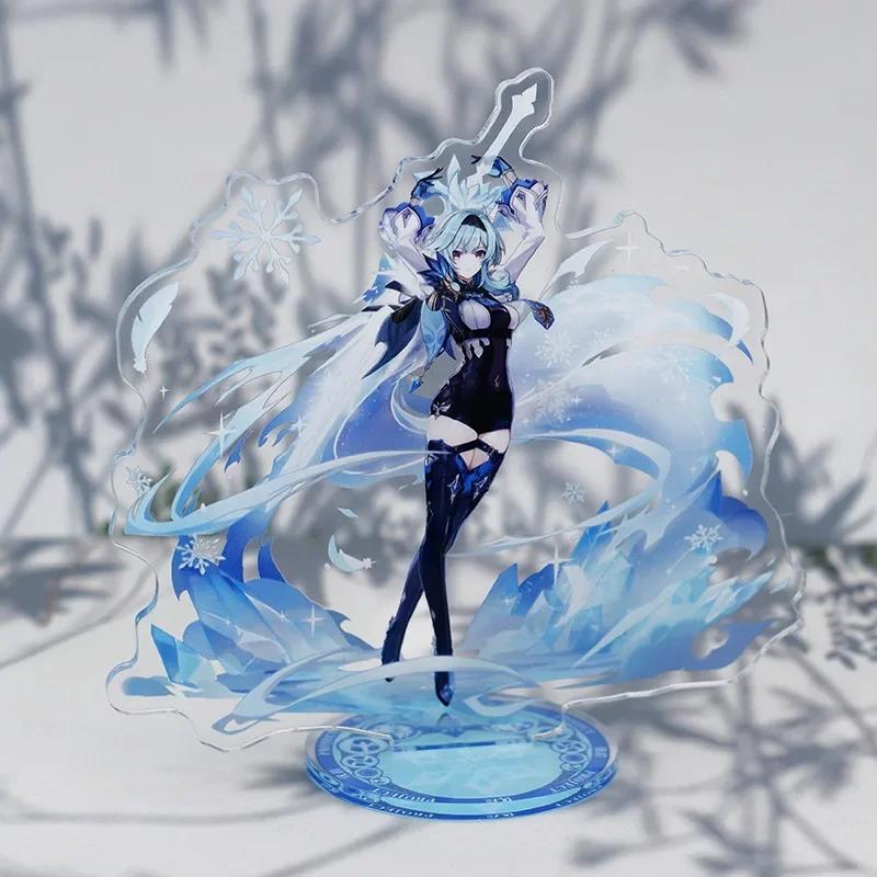 Game Impact New Stand Figure Acrylic Yelan Chevreuse Navia Xiao Cosplay Model Plate Desk Decor Fans Friend Gift