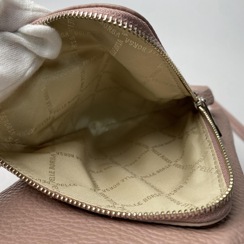 Used Shoulder Bag Pink leather Women