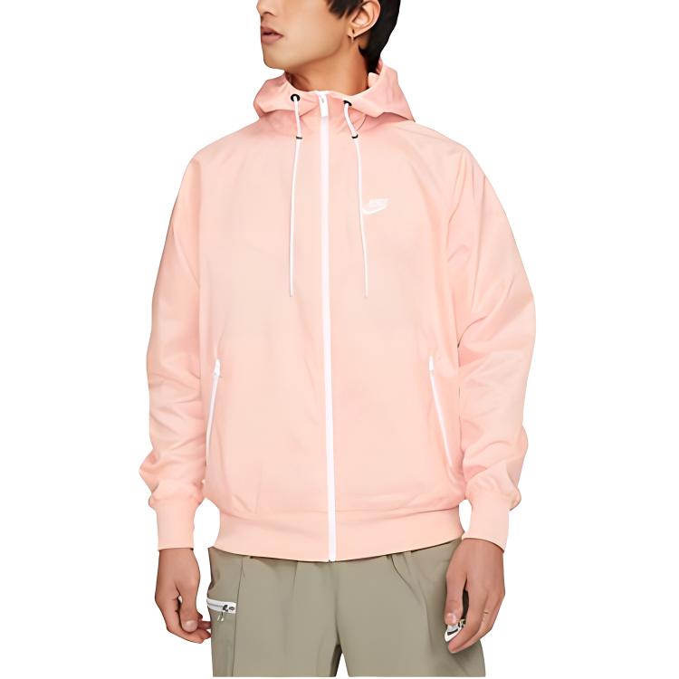 Nike Jacke mit Kapuze und Kordelzug mit Logoprint Herrenjacke Rosa AT5271-800