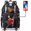 Large Capacity Schoolbag with Shoulder Strap; Student Three-piece Pencil Case Set