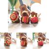 Cute Capybara Stuffed Toy Keychain With Hamburger Fries Plush Bag Charm For Kids Gift