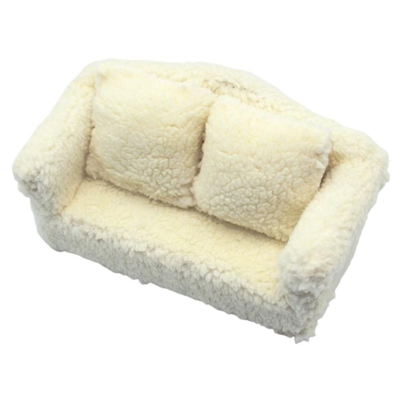 OB11 tiny house tiny Couch Soft Single Armchair With Decorative Pillow Compact Furniture Model