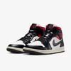 (W) Jordan 1 Mid Black Gym Red BQ6472-061