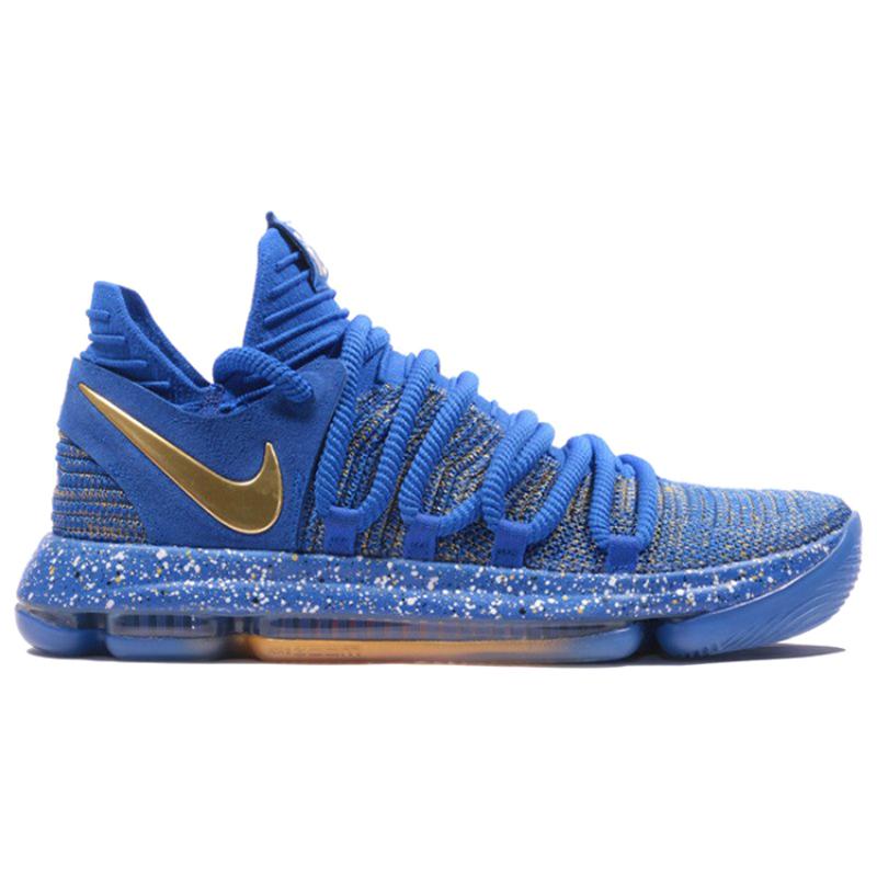 Nike Zoom Kd 10 Ep 'Racer Blue Metallic Gold' Sneakers casual 897816-401