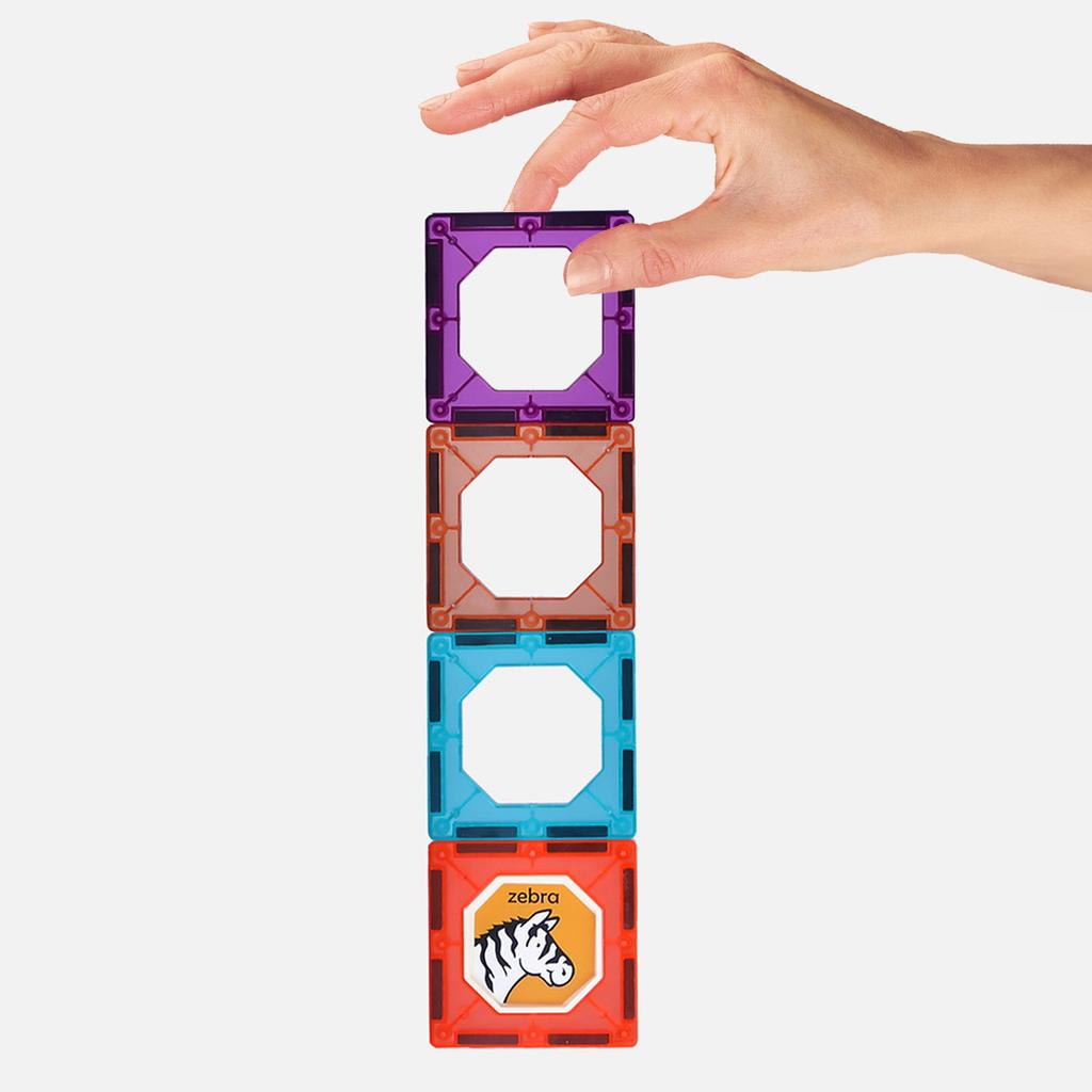 3D Magnetic Building Blocks Educational Set 77 Pieces