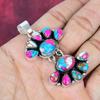 Cotton Candy Turquoise Handmade Gemstone Pendant, 925 Solid Sterling Silver Pendant Antique Jewelry, For Engagement Gift