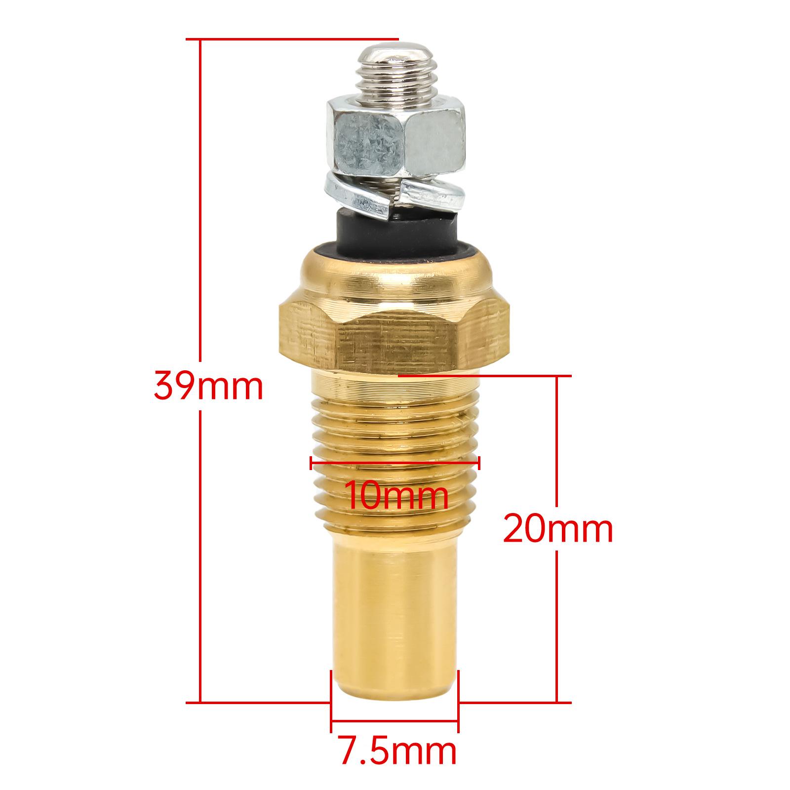 Auto Parts Water Temperature Sensor 10MM 13.5MM 17MM Water Temp Sensor 1pcs For 12V 24v Water Temperature Gauge Car Accessories