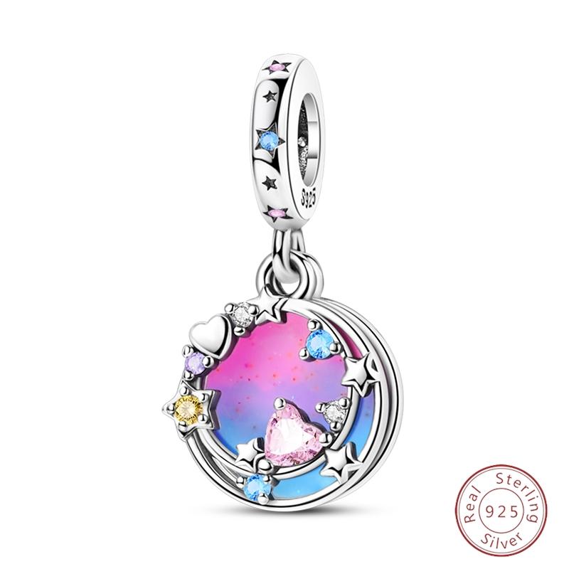 Sweety Copper Cake Poodle Crown Flowers Lover Luminous Charms Beads Fit 3Mm Bracelets Diy Fine Jewelry Making