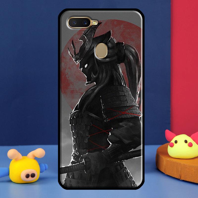 Anime Girl Samurai Case For Oppo A16 A76 A96 A58 A78 A98 A5 A9 A91 A15 A17 A77 A52 A72 A74 A94 A54S A57S Cover