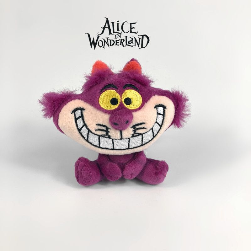 Alices Wonderland In Cheshire Cat Plush Stuffed Keychain Pendant Toy Gift Kids