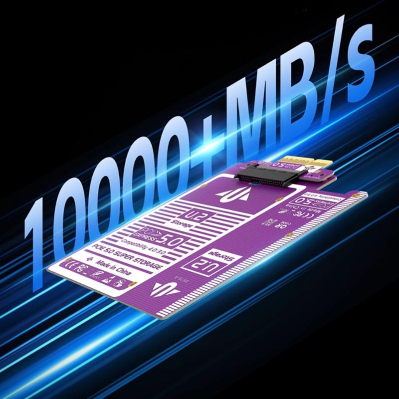 Fast Speed PCIe 5.0 4X to U.2 Expansion Card Supporting Multiple Drive Setups and Optimized Heat Management