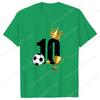 Hot 2026 Football 10 Graphic T Shirt Womens Unisexs Fashion Tshirts Short Sleeve Shirts Summer Cool Tshirts Plus Size Tops