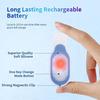 Mini USB Charging Silicone Magnet Light Outdoor Sports LED Riding Backpack Warning Light Magnet Lavalier Light, Blue