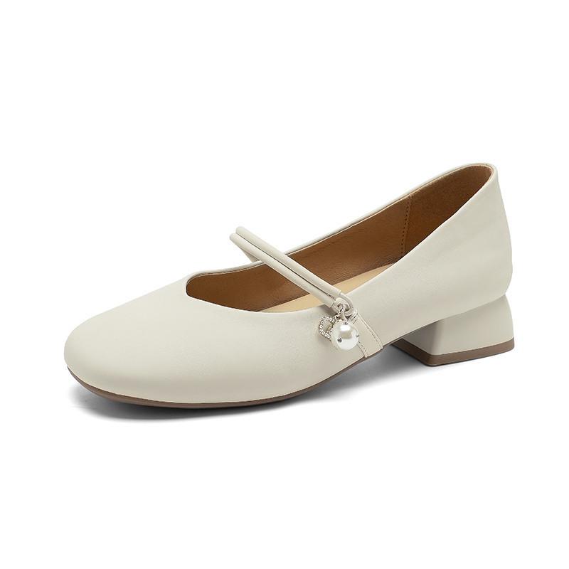 Mary Jane's Summer New Late Evening Breeze Gentle Small Leather Shoes French Single Shoes