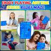 Children's Blue Maze Mat Puzzle Game Ball Play DDecompression Toy 100ml
