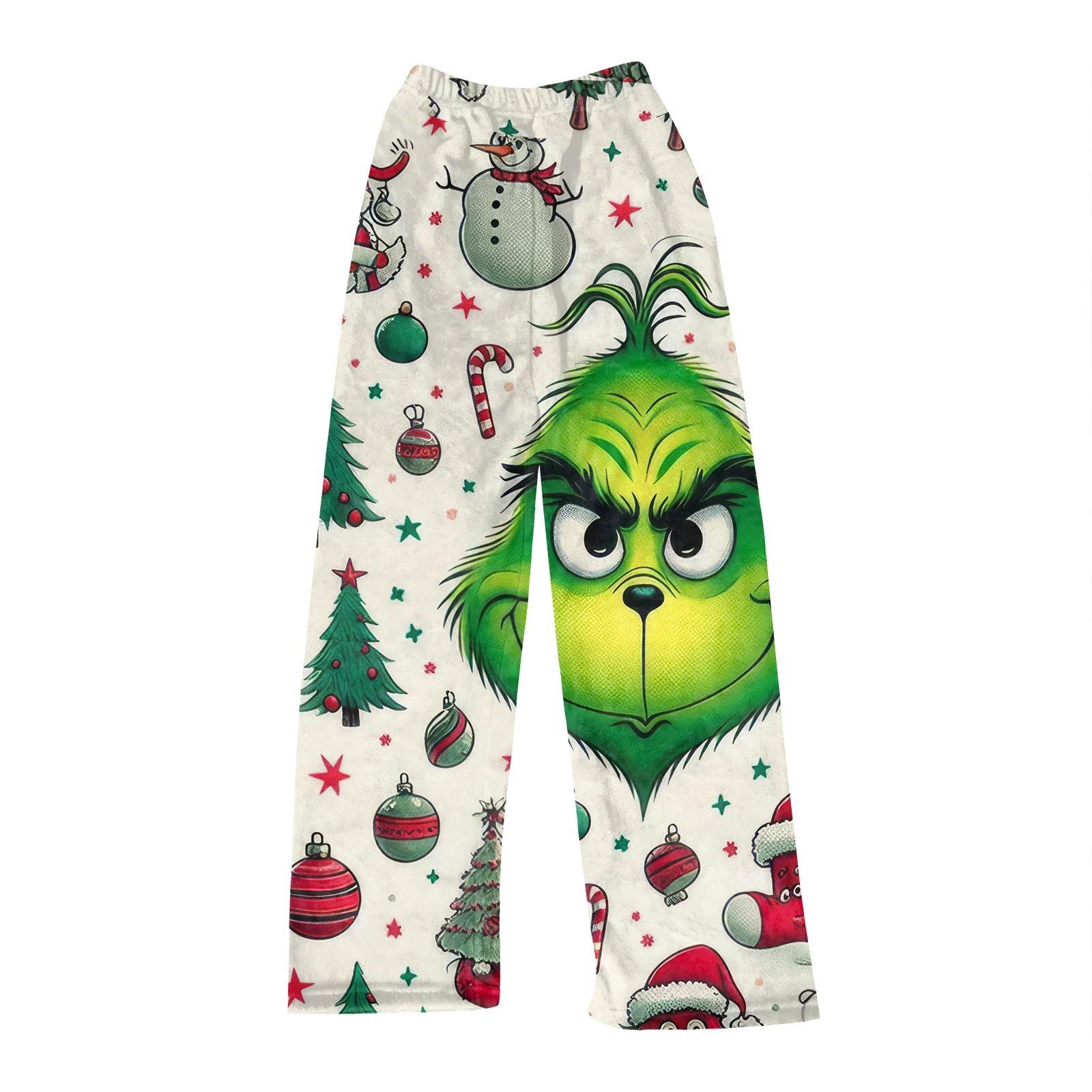 

Женские брюки с принтом Повседневные брюки XXXL белый