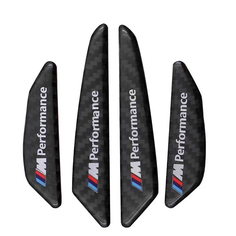 

4 шт./комплект наклейка на кузов автомобиля из углеродного волокна M performance, наклейка на полосу против столкновений дверей автомобиля Для BMW M3 M5 M6 X1 X3 X5 E34 E39 E36
