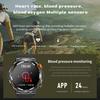 Rainbuvvy HT17 Montre Connectée Appel Bluetooth 1,46 pouces IPS IP67 Étanche Lumières LED 450mAh Fréquence Cardiaque Montre de Sport d'Extérieur