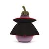 Jellycat Halloween Series Lively Eggplant Vampire Doll Plush Doll Sitting 16cm High