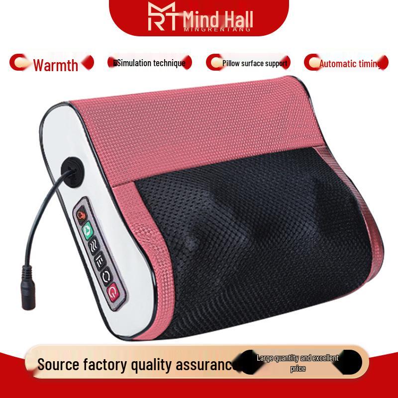 Cervical & Neck Massager: Multifunctional Heated Pillow for Shoulder, Waist, and Back - Dual Use for Car and Home