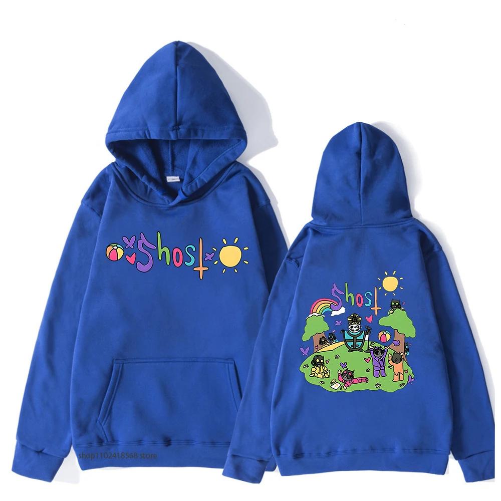 Ghost Musikband Hoodie für Herren High Street Sweatshirt Langarm Kleidung Streetwear Damenbekleidung Y2k Männlich
