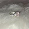 fillow rose quartz clasp ring