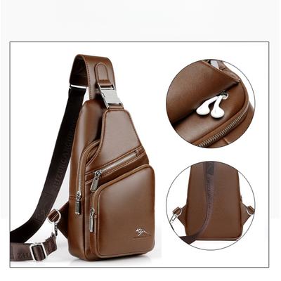 Sac de poitrine Sac à bandoulière messager pour homme Sac de poitrine Sac pour homme Sac à dos petit décontracté