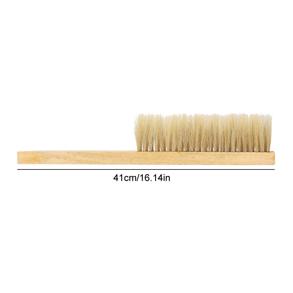 Beekeeping Brush 41cm Bee Brush with Wooden Handle To Cln the Spn Attached Bees