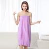 Microfiber Bath Dress Quick Absorbent Quick-Drying Anti-slip Adjustable Bust Sleeveless Press Button Closure Loose Beach Spa Pool Wear Bath Robe