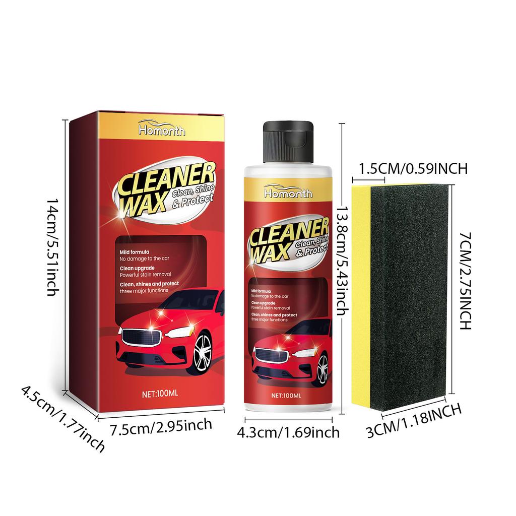 Car Paint Scratch Wax, Cleaning Wax, Polishing and Protective Wax, Car Wash White Car Polishing Wax Waxing