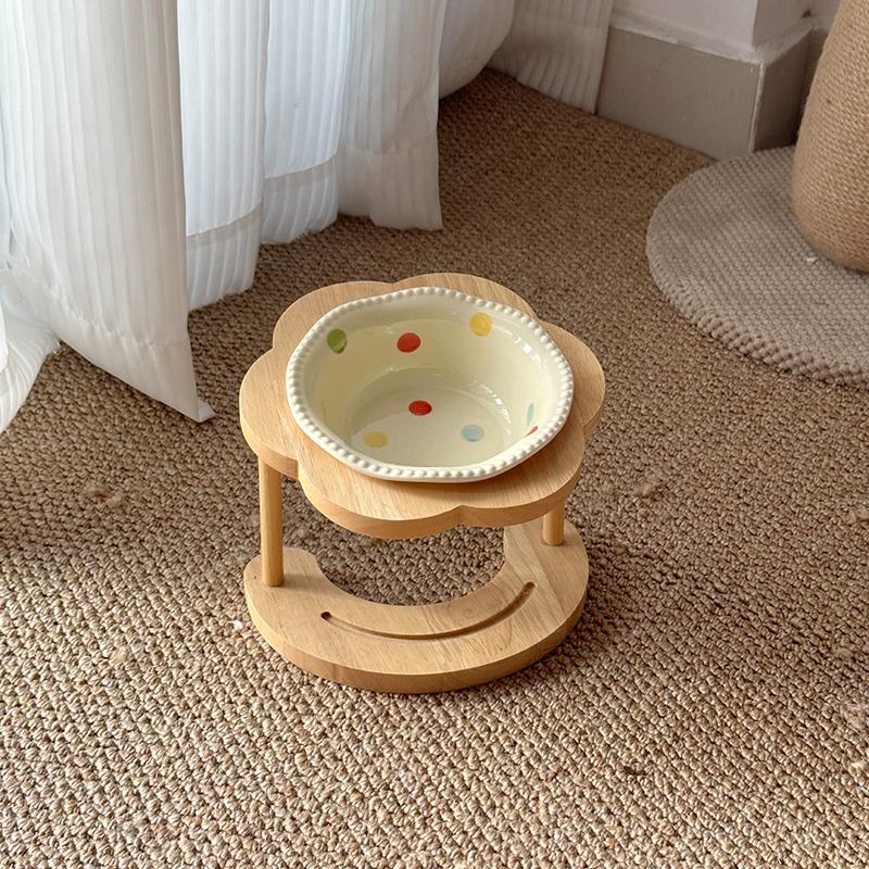 Ceramic Pet Cat Bowl Pet Drinking Water Feeding Bowl Ceramics Cat Food Dog Food Utensils Cat Dog Pet Supplies Accessories