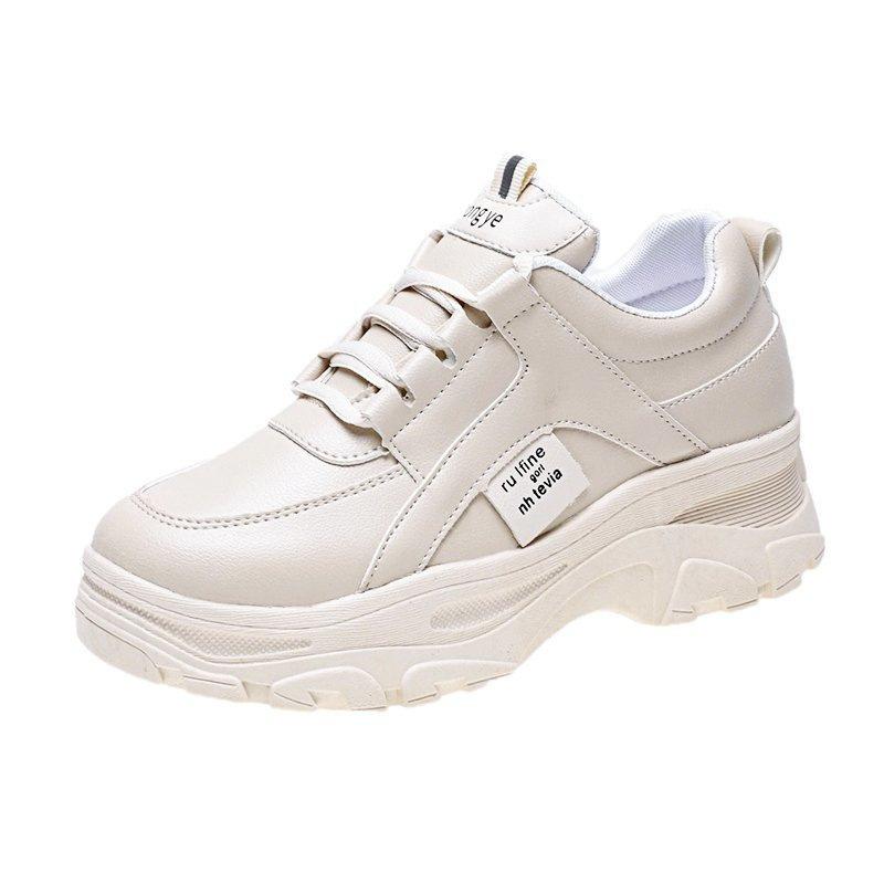 

Autumn and winter new muffin sole front lace-up fashion casual platform single shoes 40