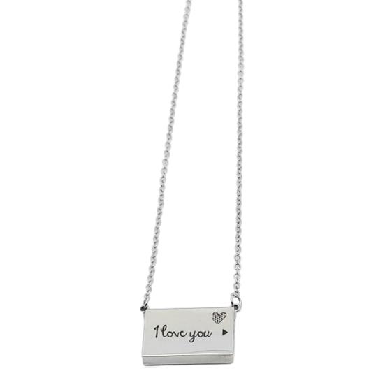 Rectangle Locket Necklace Photo Locket Pendant Necklace Memory Locket Necklace Keepsake Gift