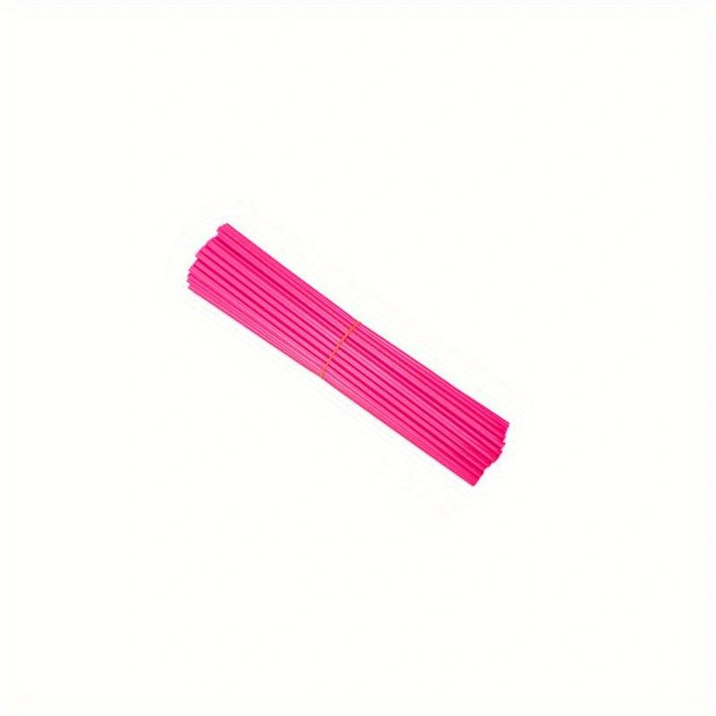 72Pcs Motorcycle Wheel Spoked Protector Wraps Rims Skin Trim Covers Pipe For Motocross Bicycle Bike Cool Accessories 11 Colors