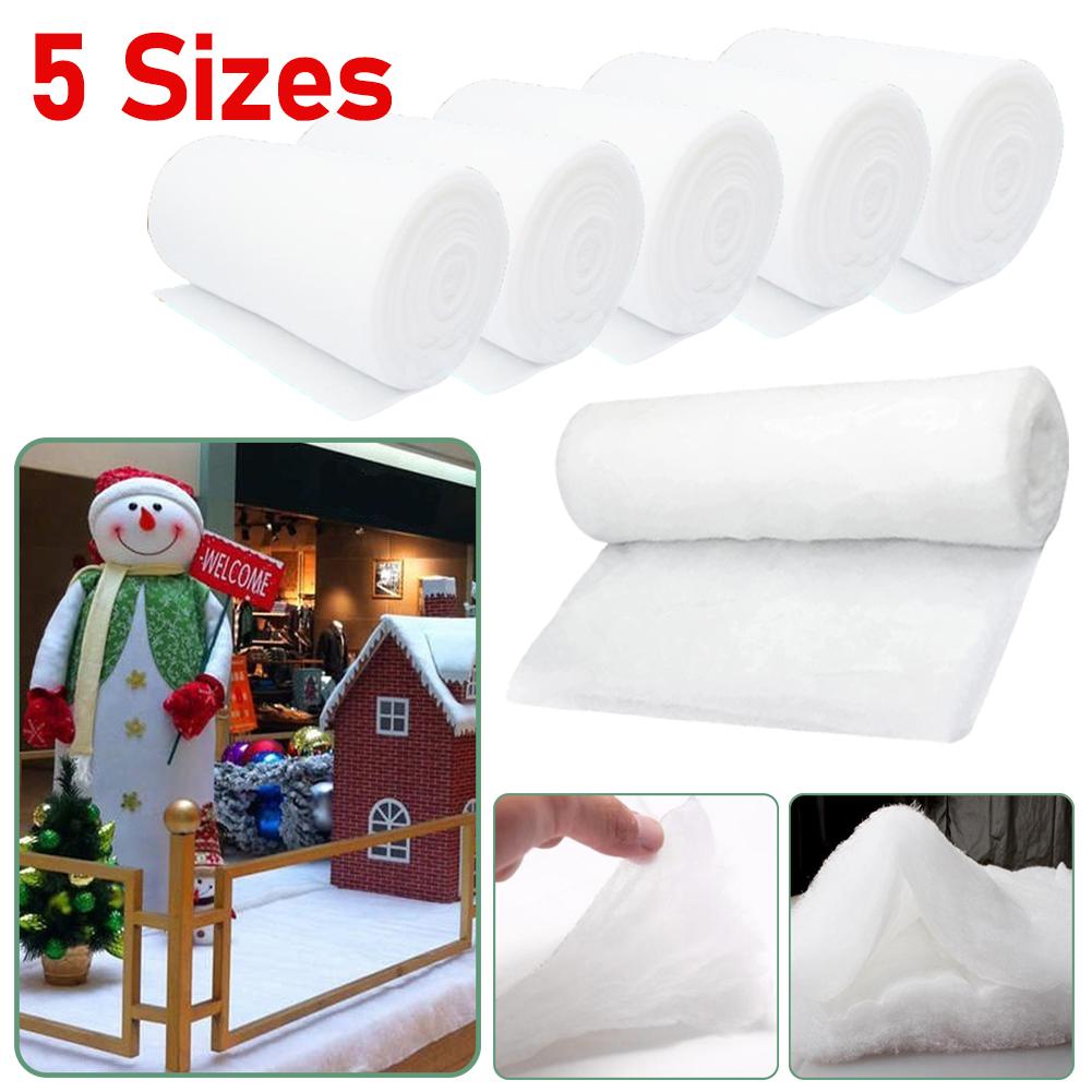Christmas Winter Artificial Snow Blankets Thickness 5-8mm Christmas Fake Snow Cotton Carpet White Snow for Xmas Tree Ornament